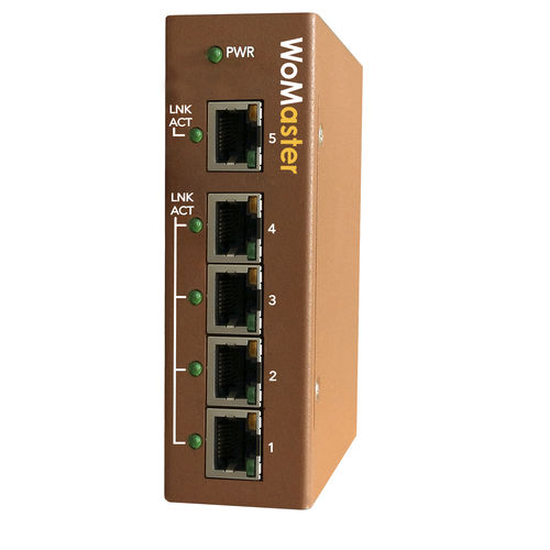 Ethernet-Switch / Industrie - DS205 - WoMaster - unmanaged / 5 Ports / Gigabit-Ethernet
