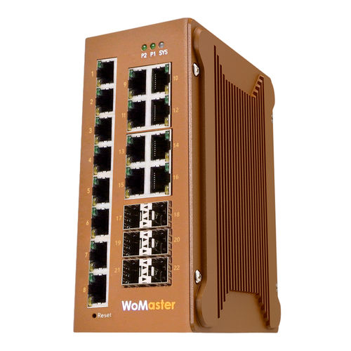 Ethernet-Switch / managed - DS422 series - WoMaster - 16 Ports / Netzwerkschicht 2 / Gigabit-Ethernet