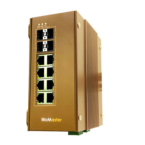 Ethernet-Switch / managed - DS412 - WoMaster - 12 Ports / Netzwerkschicht 2 / Gigabit-Ethernet