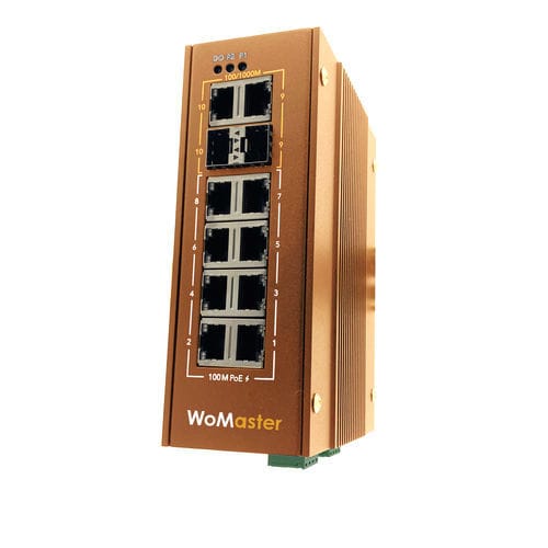 Ethernet-Switch / PoE - DP210 LV - WoMaster - unmanaged / 10 Ports / Gigabit-Ethernet