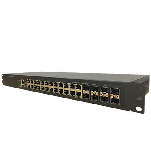 Ethernet-Switch / managed - RS628 series - WoMaster - 28 Ports / Netzwerkschicht 3 / LWL
