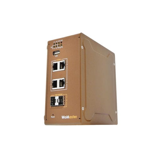 Ethernet-Switch / managed - DS406 - WoMaster - 4 Ports / Gigabit-Ethernet / Standard