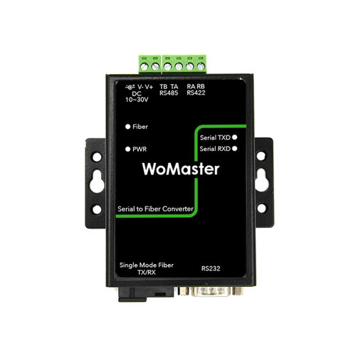 Wandler / RS-485 zu Glasfaser - SC201 series - WoMaster - für DIN-Schiene / für hohen Durchsatz / Monomode