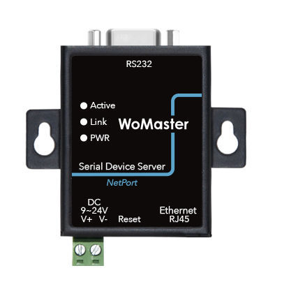 RS232-Geräteserver - NPS5110 - WoMaster - Modbus / Ethernet / RJ45