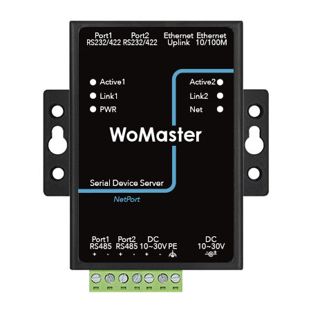 Modbus-Geräteserver -  NPS5251 - WoMaster - RS-232 / LAN / Modbus RTU