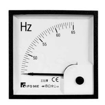 Analoger Frequenzmesser - 45 - 65 Hz | IFQE series - F.C. Misure