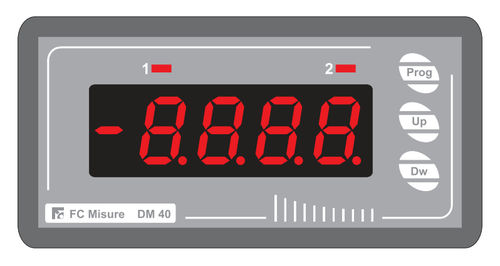 Prozessanzeiger - 48 x 96 mm, 3 VA | DM 40 - F.C. Misure - digital / Einbau