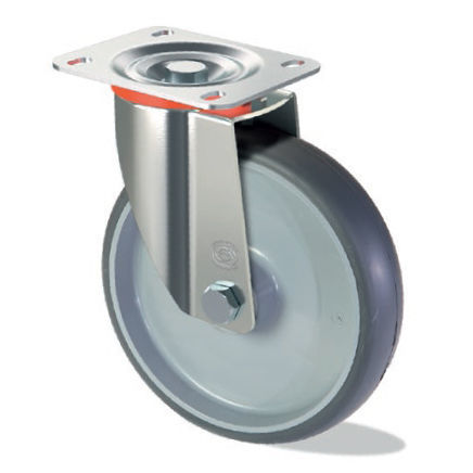 Lenkrolle - S S10 GP - Tecno Ruote Group Srl - mit Grundplatte / doppelt / nichtkreidend