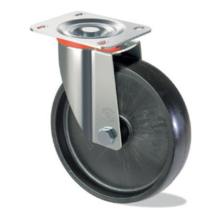 Lenkrolle - C S10 GP - Tecno Ruote Group Srl - mit Grundplatte / für Materialumschlag / Polypropylen