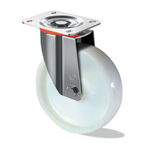 Lenkrolle - N S10X GP - Tecno Ruote Group Srl - mit Grundplatte / mit Kugellager / für mittelschwere Lasten