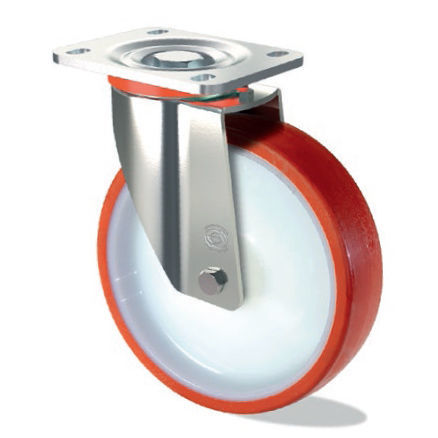 Lenkrolle - M S15 GP - Tecno Ruote Group Srl - mit Grundplatte / für Schwerlasten / Polyurethan