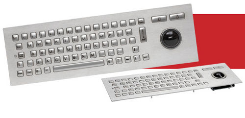 Einbaufähige Tastatur - J86-4400 series - CHERRY - mit mechanischen Tasten / Trackball / Industrie