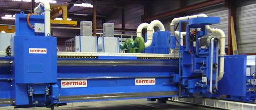 Bandsägemaschine - SERMAS INDUSTRIE SAS - für Aluminium / für Aluminiumblech / für die Raumfahrtindustrie