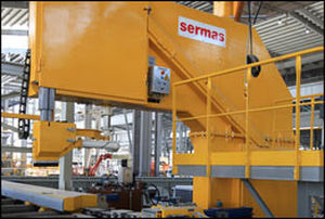 Formatkreissägemaschine - SERMAS INDUSTRIE SAS - für Aluminium / für Stäbe / vollautomatisch