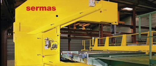 Bandsägemaschine - SERMAS INDUSTRIE SAS - für Aluminium / CNC / mit Rollenförderer