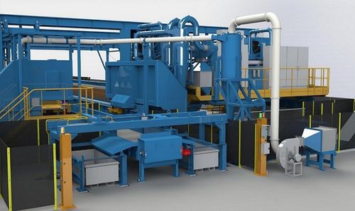Trichter für Metallspäne - SERMACHIPS - SERMAS INDUSTRIE SAS - Speicher / mit Griff / quadratisch