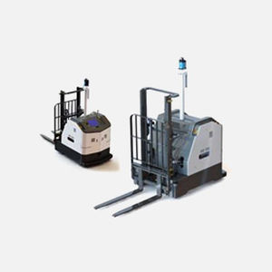 Fahrerloses Transportsystem / mit Arbeitsbühne - HANWHA MACHINERY - kollaborativ