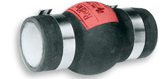 Gummi-Kompensator - Red Valve - rund / Einschraub / für Baustellen
