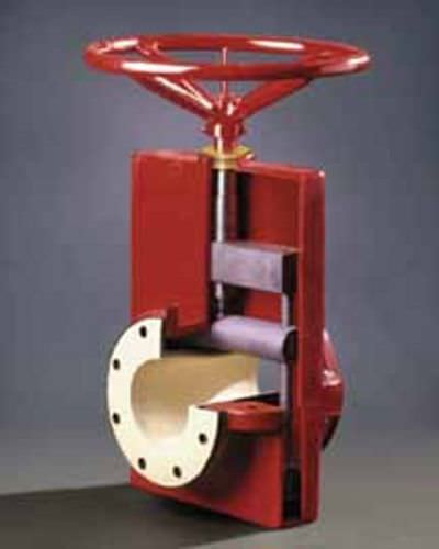 Quetschventil - 75 series - Red Valve - mit Handrad / Absperr / für Fette