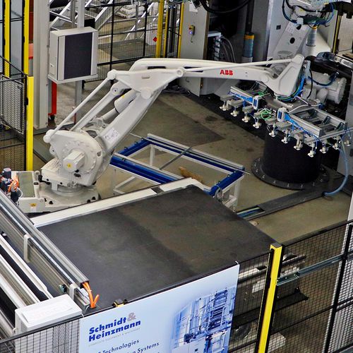 Abstapelanlage zum Schneiden - Schmidt & Heinzmann GmbH & Co KG - Stapel / automatisiert