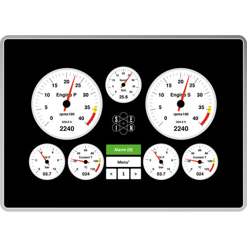 Control Terminal / Überwachung - UNS10195 - San Giorgio S.E.I.N srl - mit kapazitivem Touchscreen / einbaufähig / 800 x 480