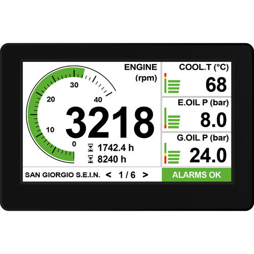 Control Terminal / Überwachung - UNS10191 - San Giorgio S.E.I.N srl - mit resisitivem Touchscreen / einbaufähig / 480 x 272
