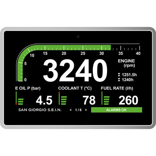 Control Terminal / Überwachung - UNS10193 - San Giorgio S.E.I.N srl - mit kapazitivem Touchscreen / einbaufähig / 800 x 480