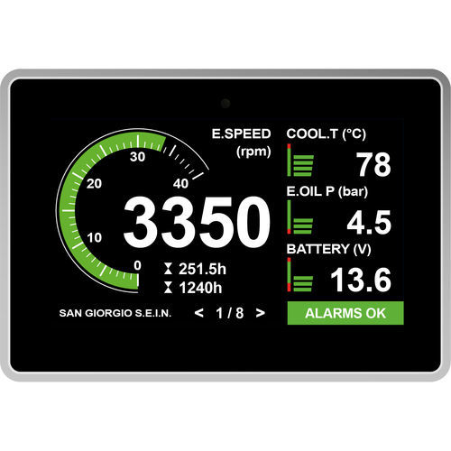 Control Terminal / Überwachung - UNS10192 - San Giorgio S.E.I.N srl - mit kapazitivem Touchscreen / einbaufähig / 480 x 272