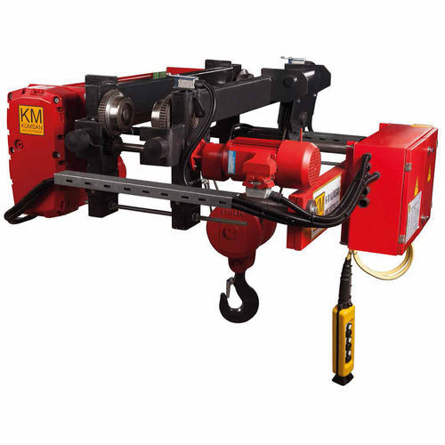 Seilzug mit Einschienenwagen - KM KUMSAN CRANE SYSTEMS - elektrisch / regelbar / Zahnrad