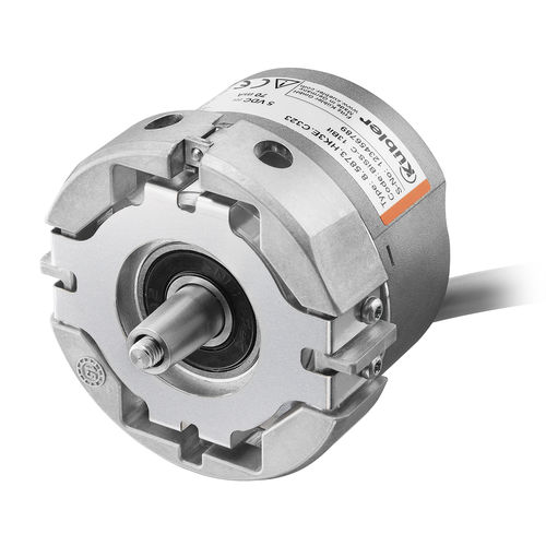Absoluter Drehgeber - Sendix 5873 - KÜBLER GmbH - optisch / mit Vollwelle / Singleturn