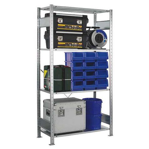 Warenlager-Regal - MULTIplus - SCHULTE Lagertechnik - Gebr. Schulte GmbH & Co. KG - einseitig / galvanisiertem Stahl