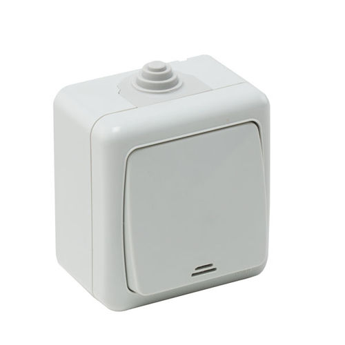 Wippschalter - 40500405 - Mete Enerji - einpolig / IP44 / beleuchtet