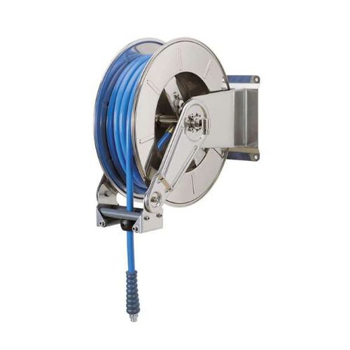 Kabeltrommel - 95 series - Due Ci Inox Snc - Federaufzug / wandmontiert / 1 Leiter