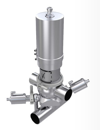 Ventil mit Membrandichtung - MD - Evoguard GmbH - pneumatisch / vermischungssicher / Absperr