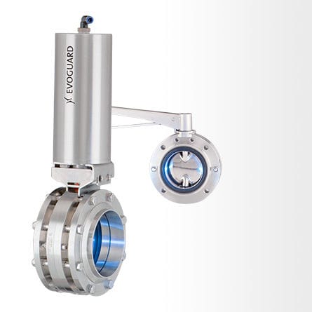 Absperrklappe - B - Evoguard GmbH - manuell / pneumatisch / Absperr