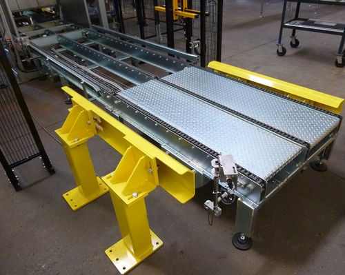 Förderer für Paletten - FL-NT - F.B.L. Food Machinery S.r.l. - Band / mit motorisierten Rollen / Ketten