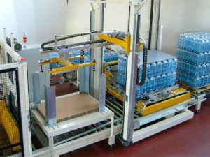 Bodenlade-Palettierer - Hermis, JSC - Portal / für Flaschenpacks / für Nahrungsmittel