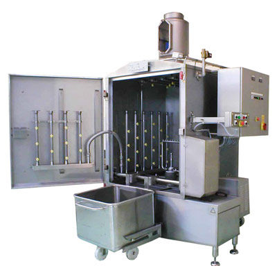 Wasser-Waschanlage - Marchant Schmidt, Inc - automatisch / für die Lebensmittelindustrie / Rundtisch