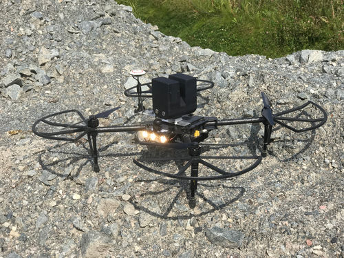 Vierrotorige Drohne - MineFly - CLICKMOX - zivil / für Untertagebau / zur Inspektion