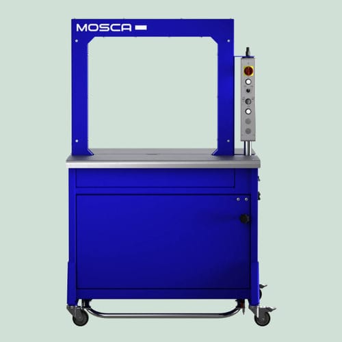 Automatische Umreifungsmaschine - SoniXs MP-6 T - Mosca GmbH - für Riemen / für Produktion / Tisch