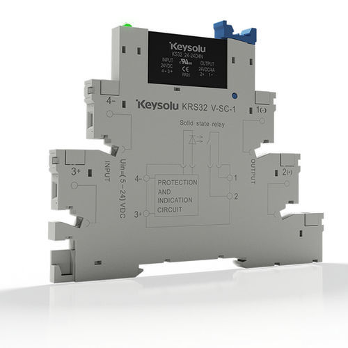 Statisches Relais / 24 VDC - KS32(DC) - Xiamen Jinxinrong Electronics Co., Ltd. - 12 VDC / 60 V DC / für DIN-Schiene