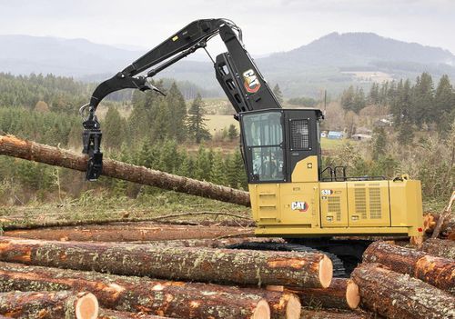 Mittelgroßer Bagger - 538 - Caterpillar Equipment - auf Raupen / Diesel / für Forstwirtschaft
