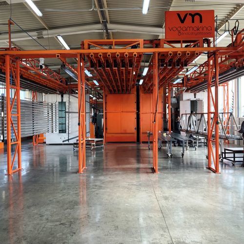 Manueller Pulverbeschichtungsanlage - BTRANSFER - VOGAMAKINA INDUSTRIAL PLANTS COMPANY Ltd. - automatisch / kontinuierlich