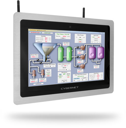 Panel-PC / mit kapazitivem PCAP-Touchscreen - iPC M12 - Cybernet - 12" / 1920 x 1080 / Intel® Celeron J1900