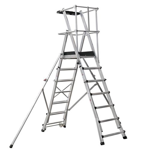 Aluminiumleiter - AO134  - CAGSAN  LADDERS - teleskopisch / Plattform / Sicherheit