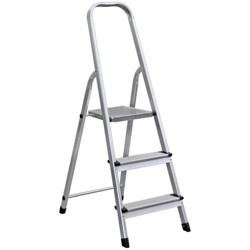 Aluminium-Trittleiter - BG  - CAGSAN  LADDERS - genieteten Sprossen