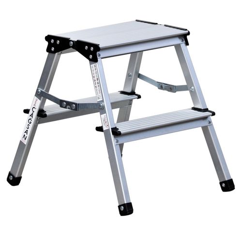 Aluminium-Trittleiter - OL  - CAGSAN  LADDERS - genieteten Sprossen
