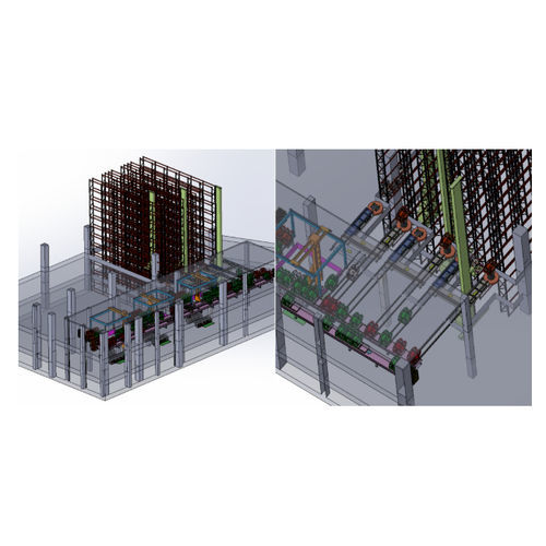 Horizontales automatisches Lagersystem - DESMASA - für Karton