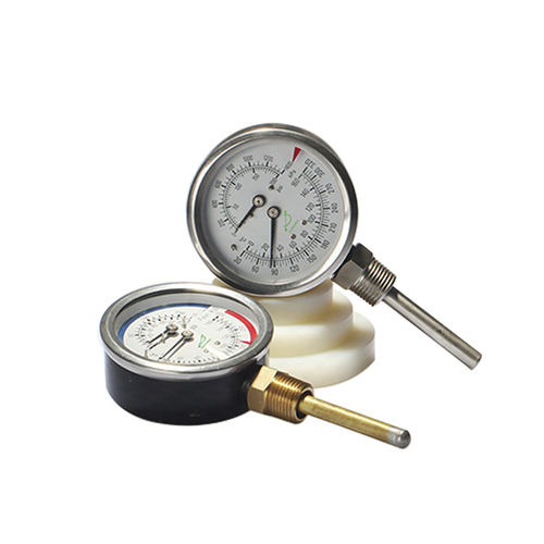 Thermomanometer mit Zifferblatt-Anzeige - WHT-7 - Shanghai QualityWell industrial CO.,LTD. - Rohrfeder / für Schifffahrtsanwendungen / für Öl