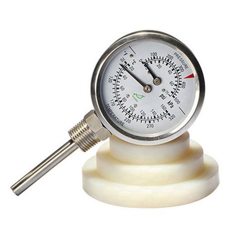 Thermomanometer mit Zifferblatt-Anzeige - WHT-7S - Shanghai QualityWell industrial CO.,LTD. - Rohrfeder / für Schifffahrtsanwendungen / für Öl